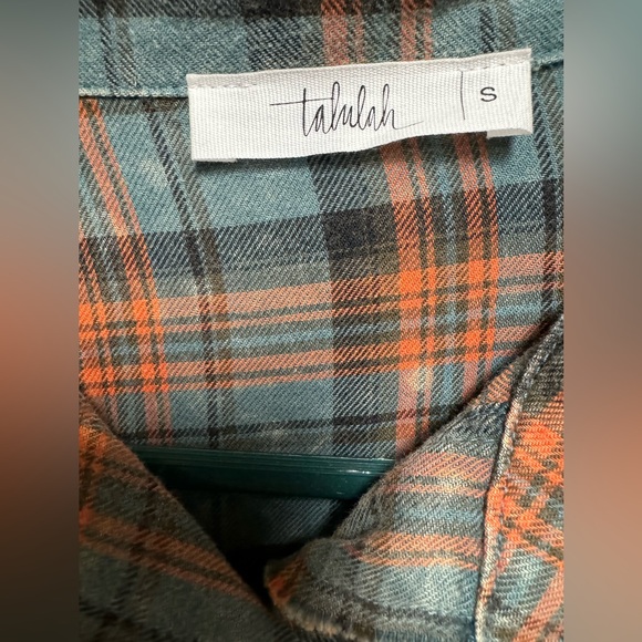 Stone Cliff Plaid Tunic Women’s Plaid Button Down Distressed Shirt / Dress - Picture 3 of 3